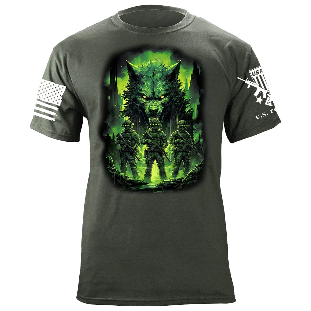 Wolf Night Vision T-Shirt Shirts 88100-S-MG