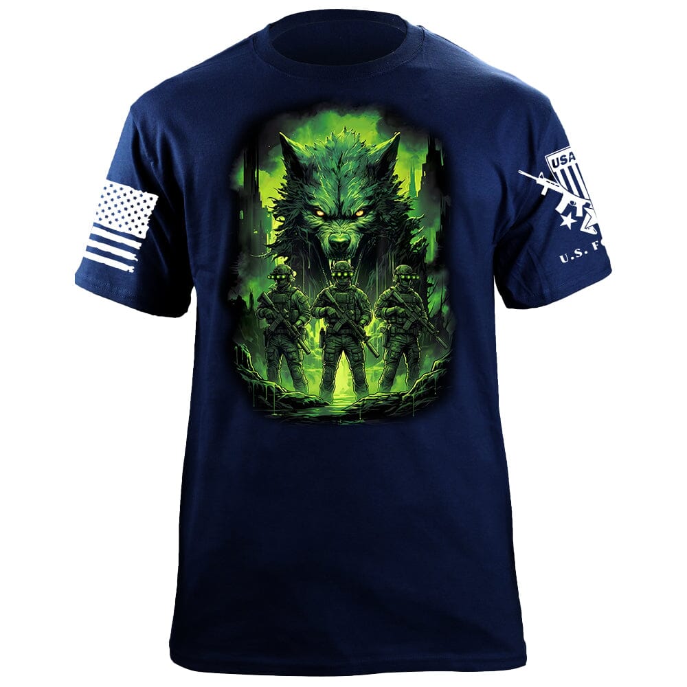 Wolf Night Vision T-Shirt Shirts 88100-S-NAVY