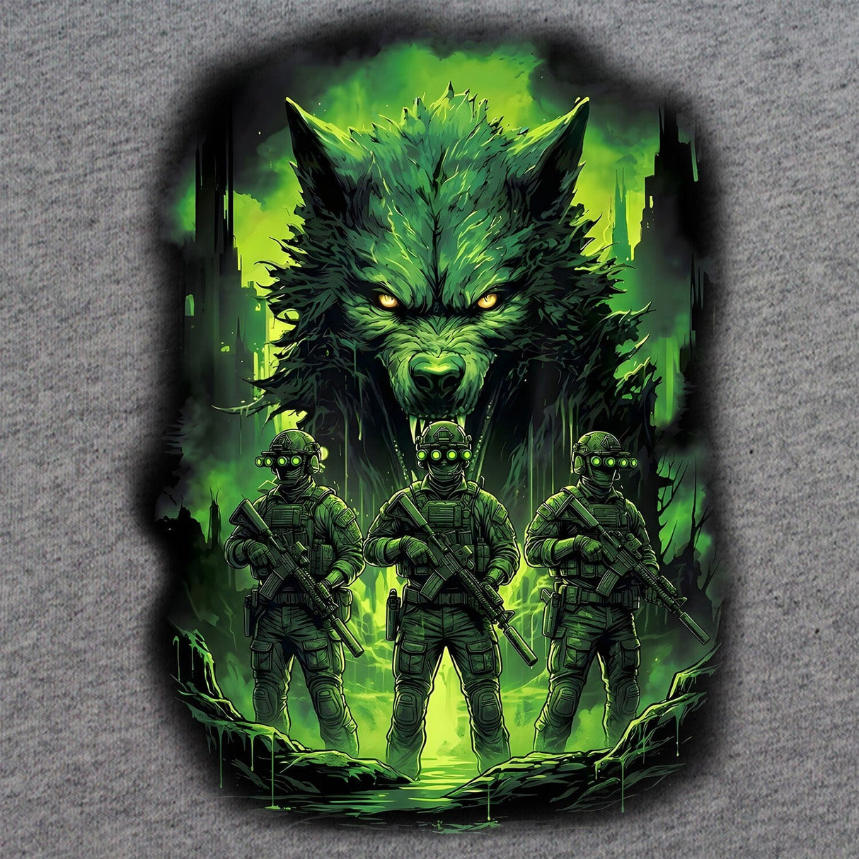 Wolf Night Vision T-Shirt Shirts 