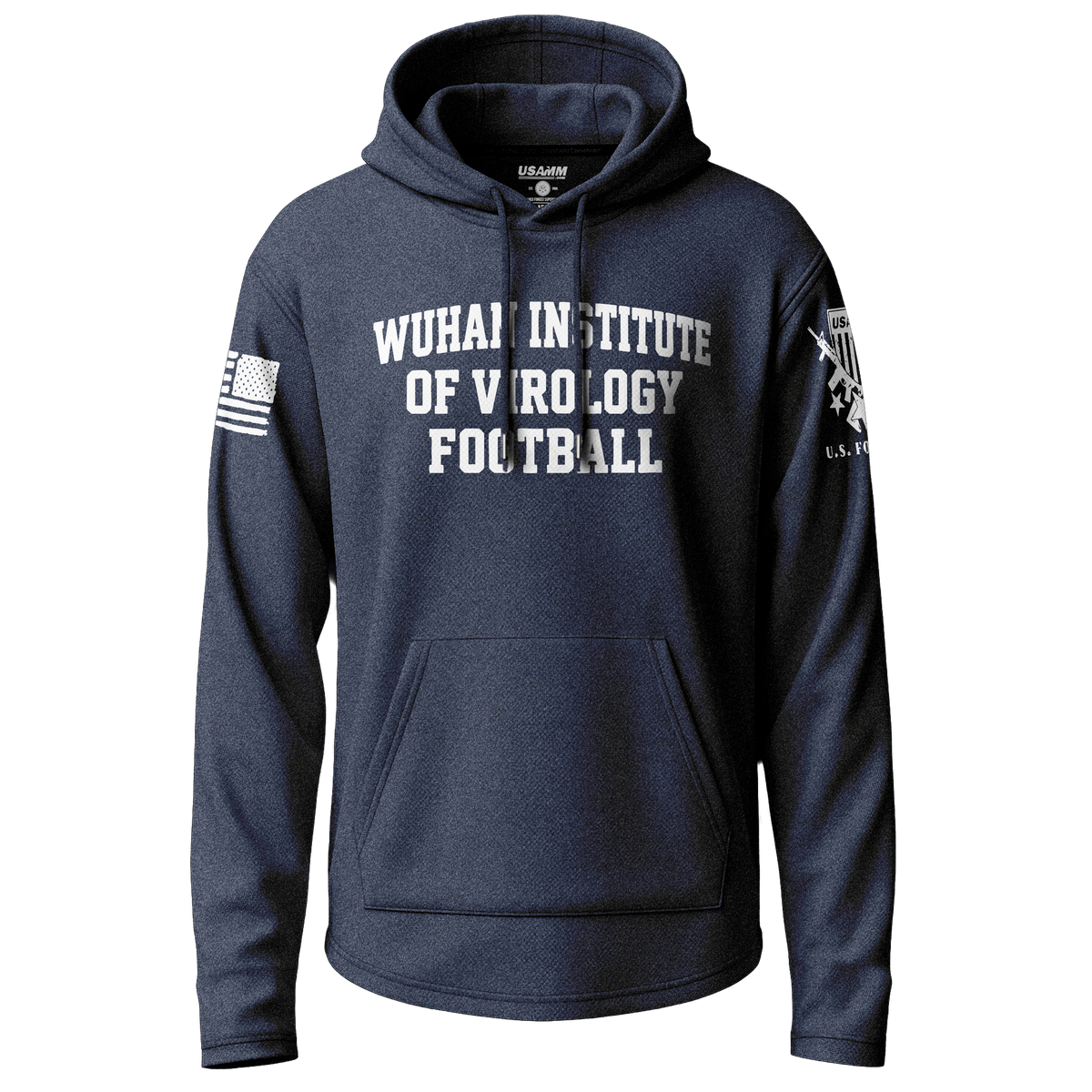 Wuhan Institute of Virology Football Lightweight Hoodie