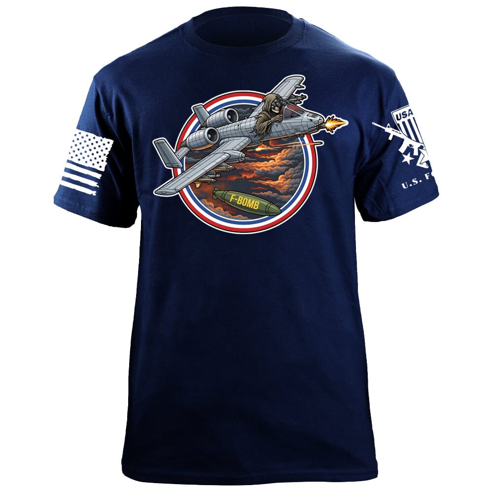 A-10 Reaper T-Shirt Shirts 88105-S-NAVY