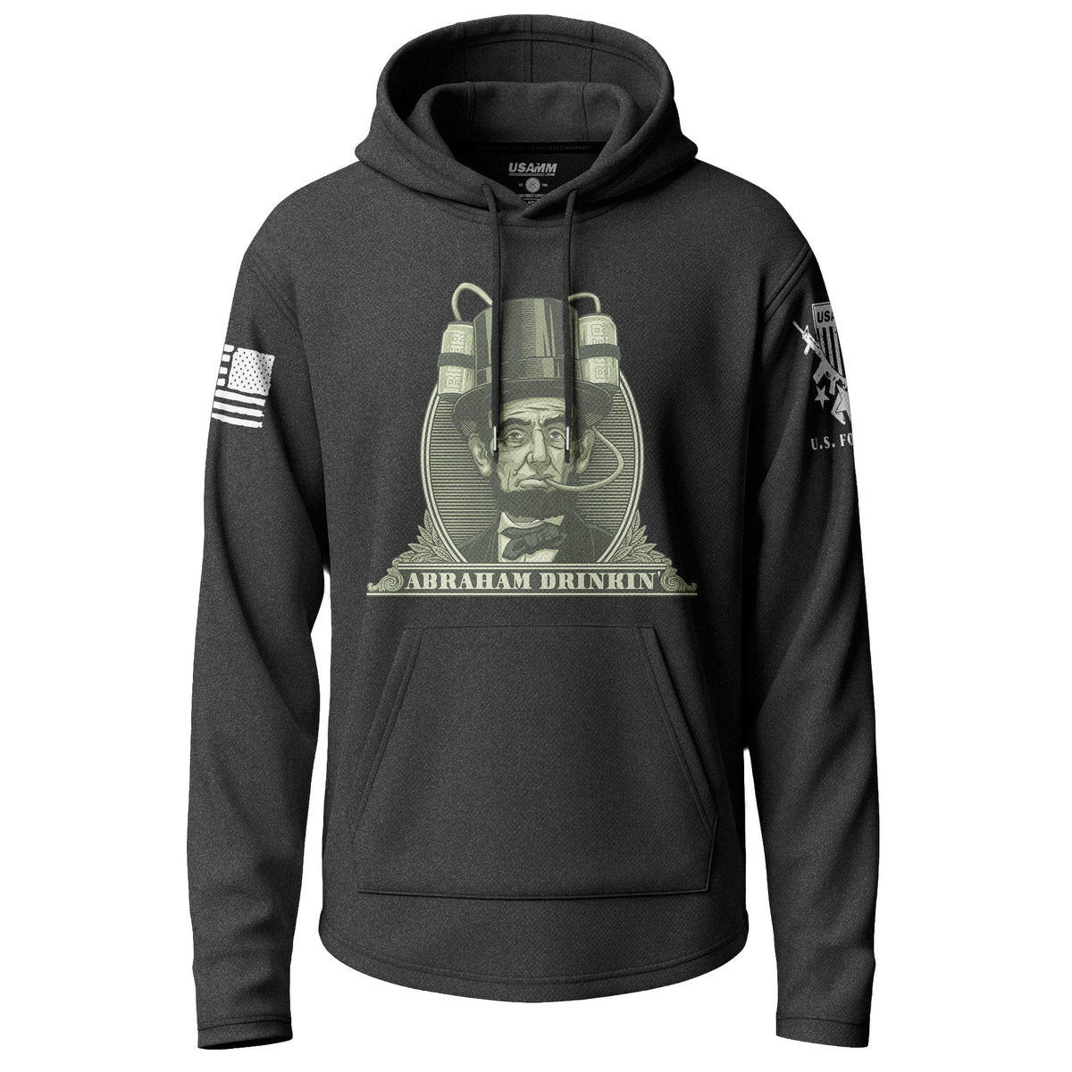 Abraham Drinkin Funny Lightweight Hoodie