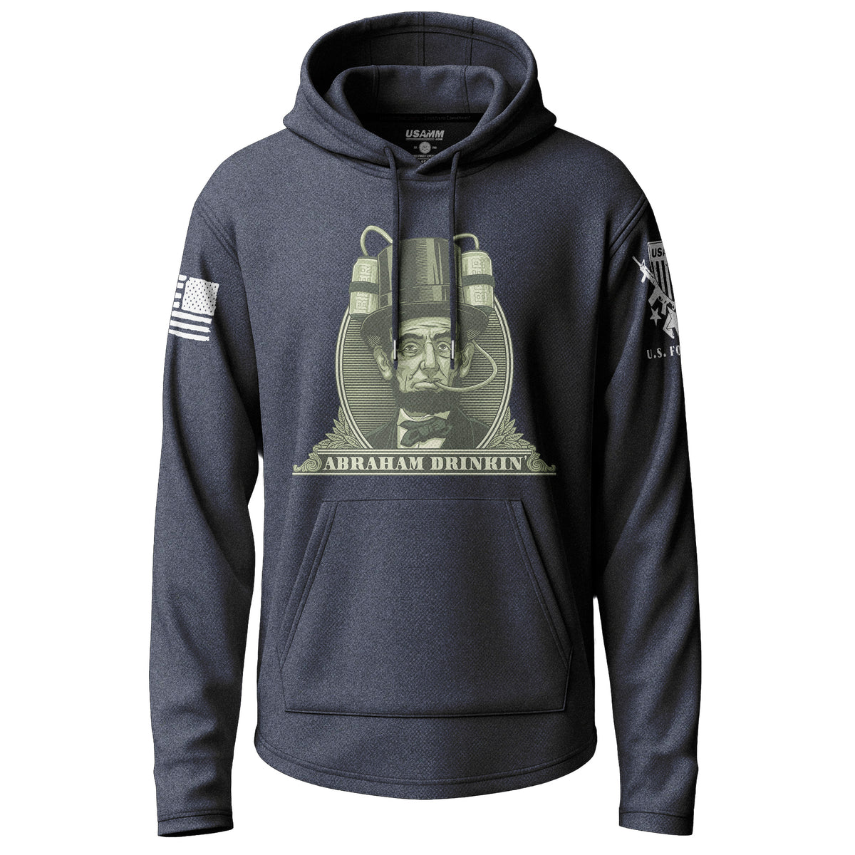 Abraham Drinkin Funny Lightweight Hoodie