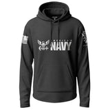 Officially Licensed U.S. Navy Lightweight Hoodie Lightweight Hoodie 90085-S-BK-THIN