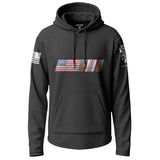 US Flag Afghanistan Service Ribbon Lightweight Hoodie Lightweight Hoodie 90087-S-BK-THIN