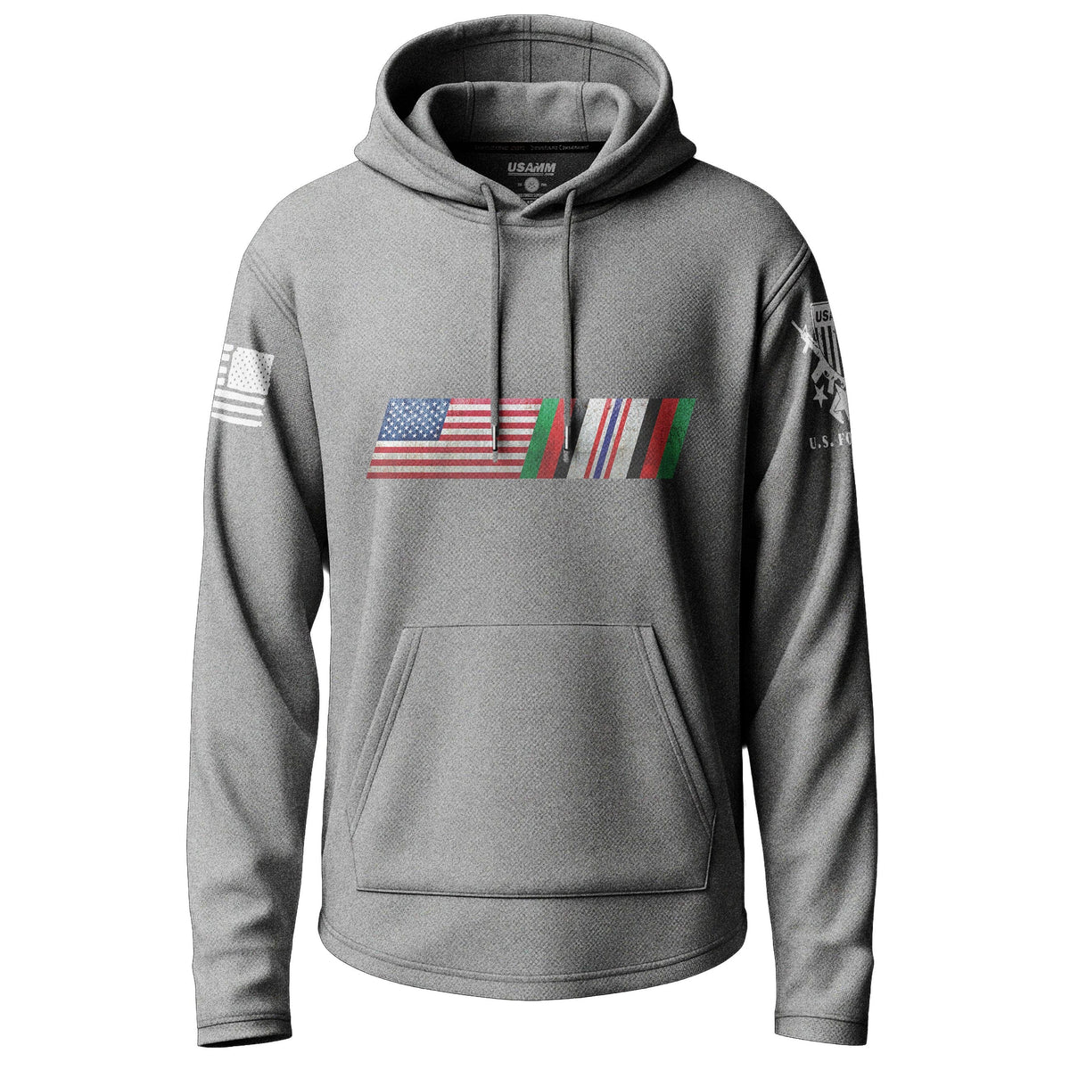 US Flag Afghanistan Service Ribbon Lightweight Hoodie Lightweight Hoodie 90087-S-HG-THIN