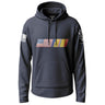 US Flag Combat Action Ribbon Lightweight Hoodie Lightweight Hoodie 90089-S-NAVY-THIN