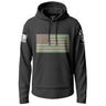 Subdued US Flag Graphic Lightweight Hoodie Lightweight Hoodie 90091-S-BK-THIN