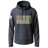 Subdued US Flag Graphic Lightweight Hoodie Lightweight Hoodie 90091-S-NAVY-THIN