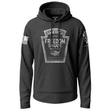American Freedom Sauce White Graphic Lightweight Hoodie Lightweight Hoodie 90095-S-BK-THIN