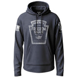 American Freedom Sauce White Graphic Lightweight Hoodie Lightweight Hoodie 90095-S-NAVY-THIN