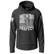 American Honor and Respect Graphic Lightweight Hoodie Lightweight Hoodie 90097-S-BK-THIN