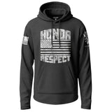 American Honor and Respect Graphic Lightweight Hoodie Lightweight Hoodie 90097-S-BK-THIN