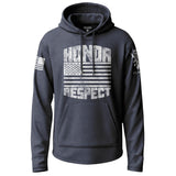 American Honor and Respect Graphic Lightweight Hoodie Lightweight Hoodie 90097-S-NAVY-THIN