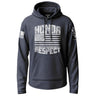 American Honor and Respect Graphic Lightweight Hoodie Lightweight Hoodie 90097-S-NAVY-THIN
