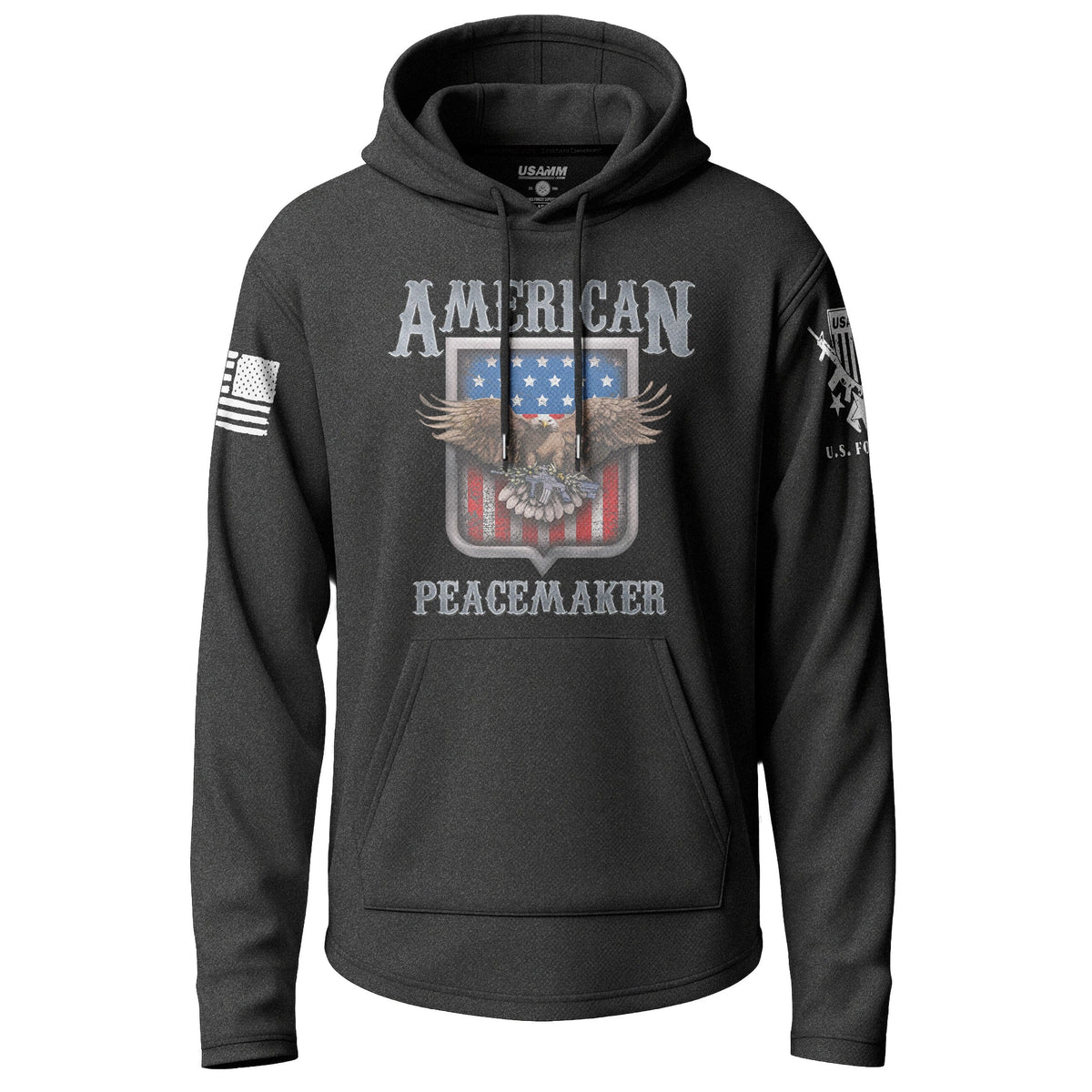 American Peacemaker Graphic Lightweight Hoodie Lightweight Hoodie 90099-S-BK-THIN