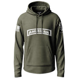 American Tab White Lightweight Hoodie Lightweight Hoodie 90101-S-MG-THIN