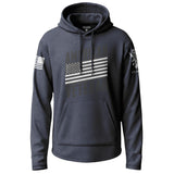 American Veteran Flag Graphic Lightweight Hoodie Lightweight Hoodie 90103-S-NAVY-THIN