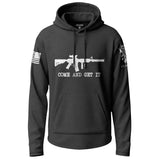 AR15 M16 Come and Get It 2nd Amendment Lightweight Hoodie Lightweight Hoodie 90107-S-BK-THIN