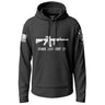 AR15 M16 Come and Get It 2nd Amendment Lightweight Hoodie Lightweight Hoodie 90107-S-BK-THIN
