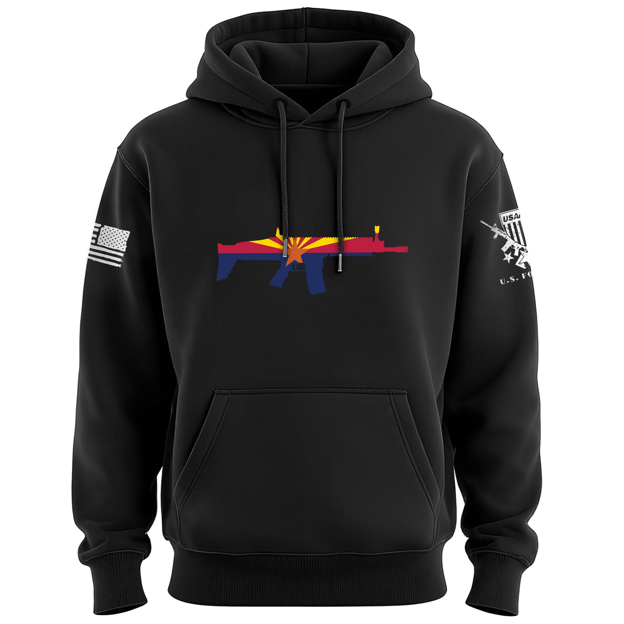 Arizona Scar Flag Hoodie Hoodies 100020-S-BK