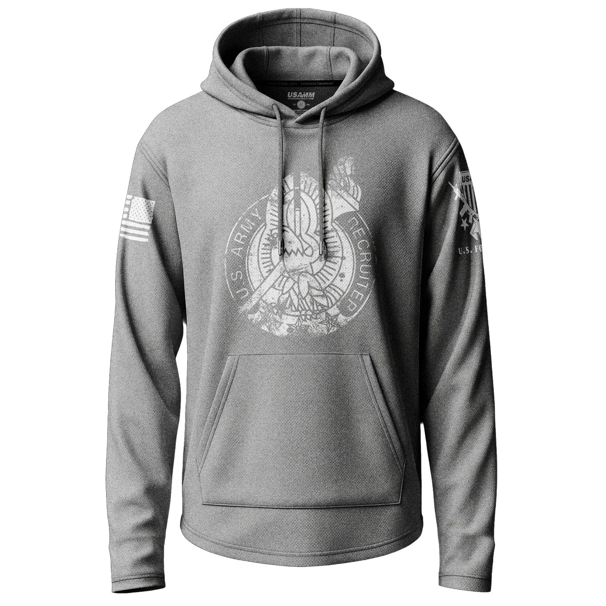 Army-Army Recruiter Distressed Badge Lightweight Hoodie Lightweight Hoodie 90115-S-HG-THIN