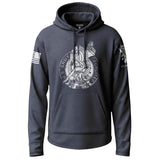 Army-Army Recruiter Distressed Badge Lightweight Hoodie Lightweight Hoodie 90115-S-NAVY-THIN