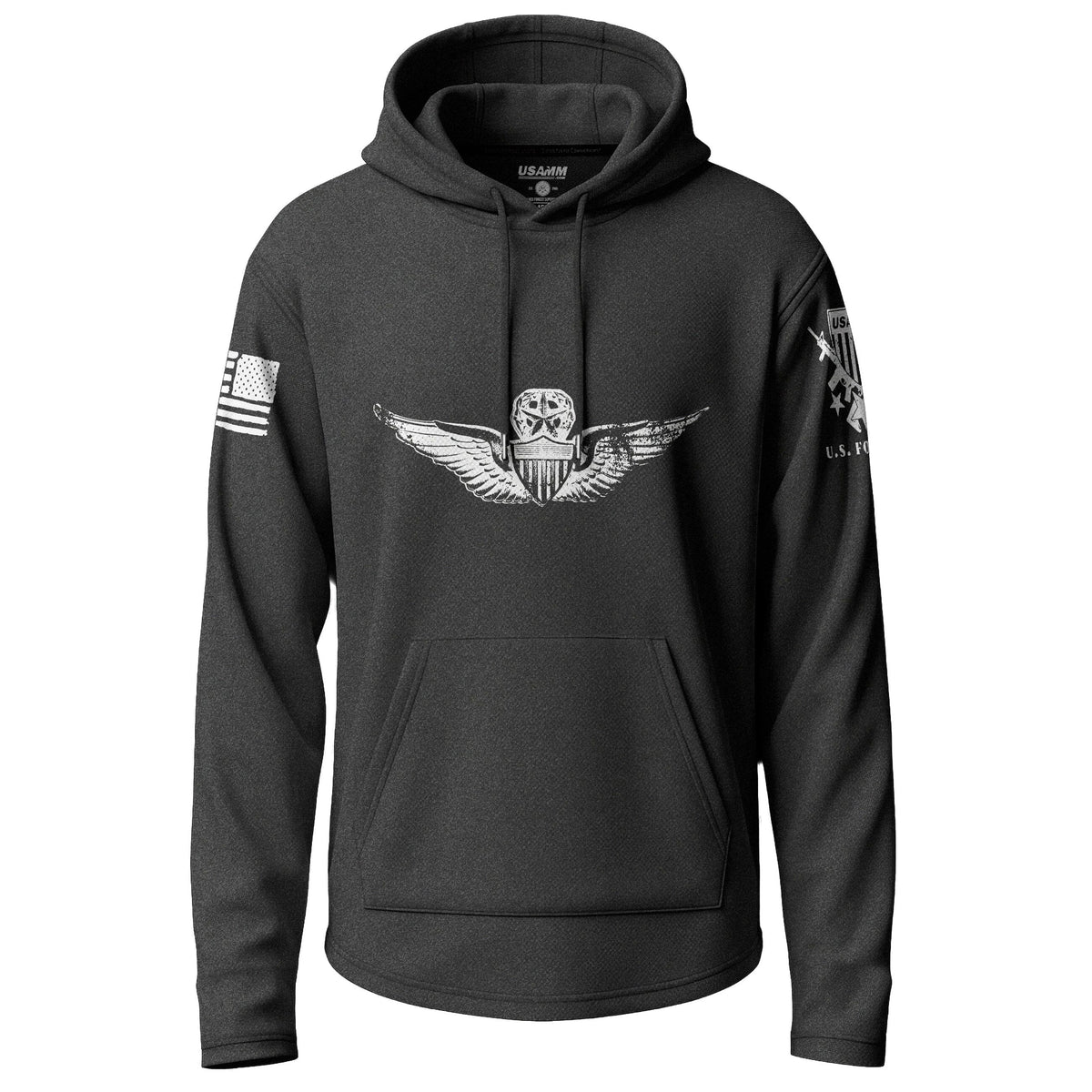 Army Aviation Master Distressed Badge Lightweight Hoodie Lightweight Hoodie 90117-S-BK-THIN