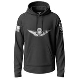Army Aviation Master Distressed Badge Lightweight Hoodie Lightweight Hoodie 90117-S-BK-THIN