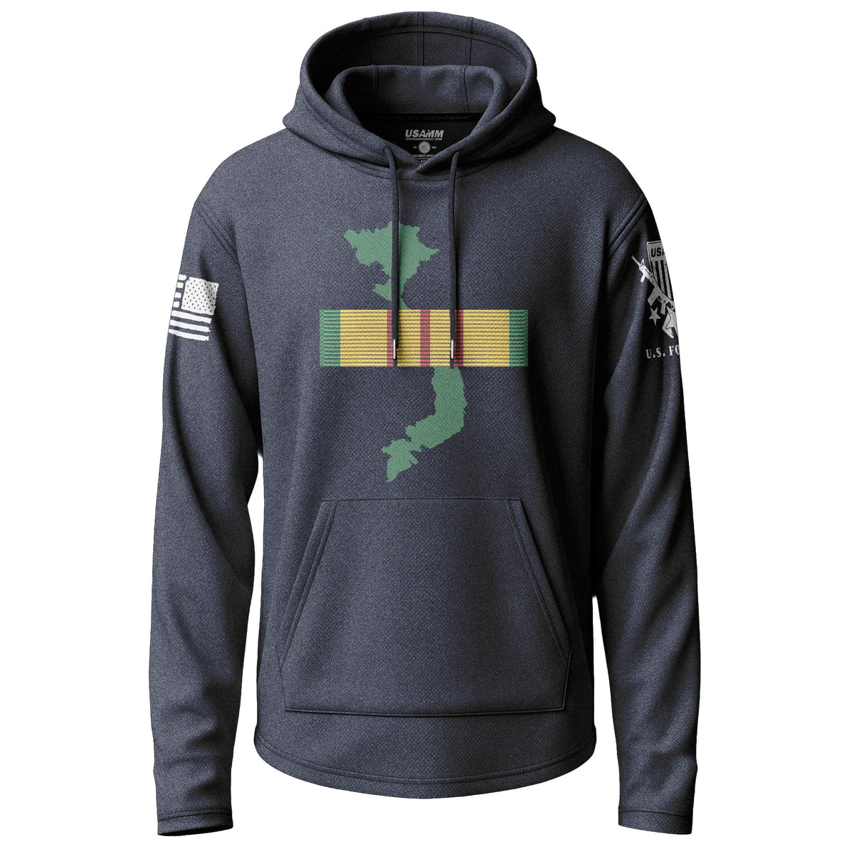 Army Brothers in Arms Vietnam 2 Lightweight Hoodie Lightweight Hoodie 90119-S-NAVY-THIN