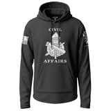 Army Civil Affairs Text Graphic Lightweight Hoodie Lightweight Hoodie 90323-S-BK-THIN