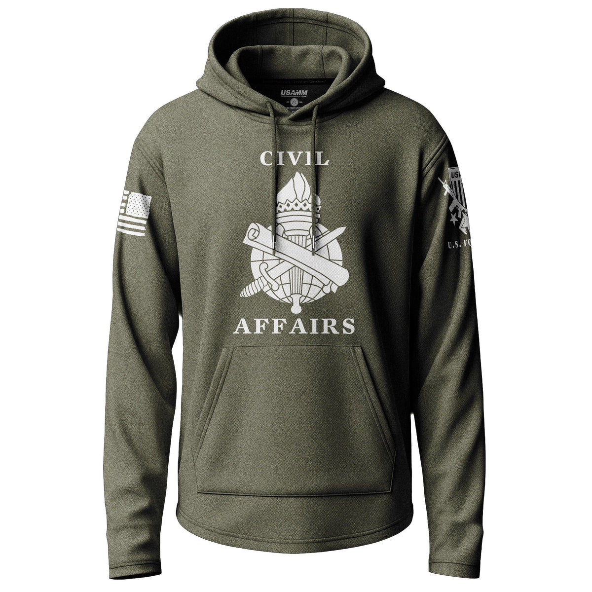 Army Civil Affairs Text Graphic Lightweight Hoodie Lightweight Hoodie 90323-S-MG-THIN