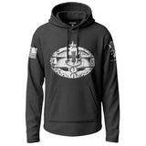 Army Combat Medical 2nd Award Distressed Badge Lightweight Hoodie Lightweight Hoodie 90129-S-BK-THIN