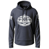 Army Combat Medical 2nd Award Distressed Badge Lightweight Hoodie Lightweight Hoodie 90129-S-NAVY-THIN