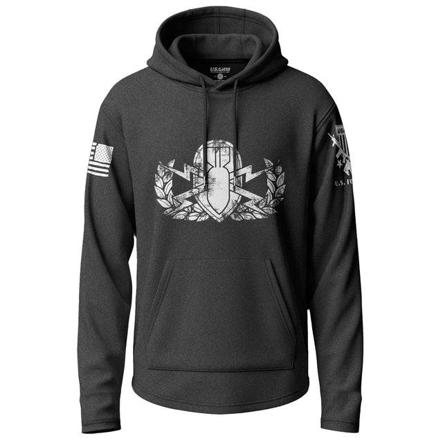 Army EOD Distressed Badge Lightweight Hoodie Lightweight Hoodie 90133-S-BK-THIN