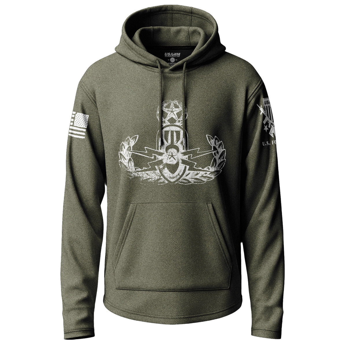 Army EOD Master Distressed Badge Lightweight Hoodie Lightweight Hoodie 90135-S-MG-THIN