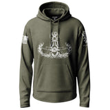 Army EOD Master Distressed Badge Lightweight Hoodie Lightweight Hoodie 90135-S-MG-THIN