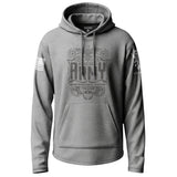 Army Grunge Graphic Black and White Lightweight Hoodie Lightweight Hoodie 90123-S-HG-THIN