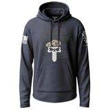 Army Rangers Lead the Way Skull Graphic Lightweight Hoodie Lightweight Hoodie 90125-S-NAVY-THIN