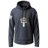 Army Rangers Lead the Way Skull Graphic Lightweight Hoodie Lightweight Hoodie 90125-S-NAVY-THIN