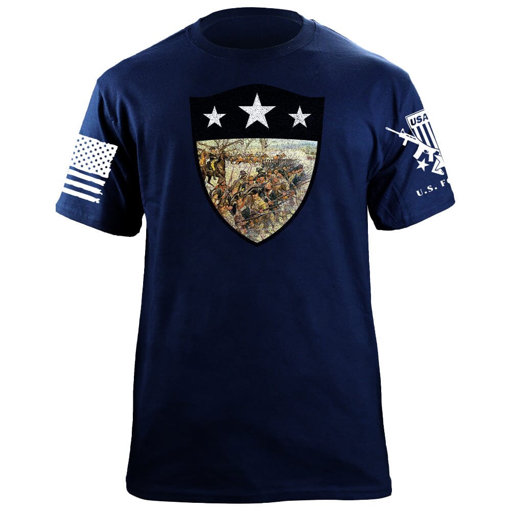 Battle of Guilford Courthouse Shield T-Shirt Shirts 87110-S-NAVY