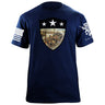 Battle of Guilford Courthouse Shield T-Shirt Shirts 87110-S-NAVY