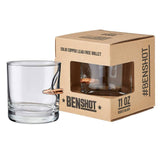 BenShot Rocks Glass - 11oz Handmade Glass 