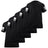 USAMM 5-Pack Blank T-Shirts in Black with Flag Sleeve Detail