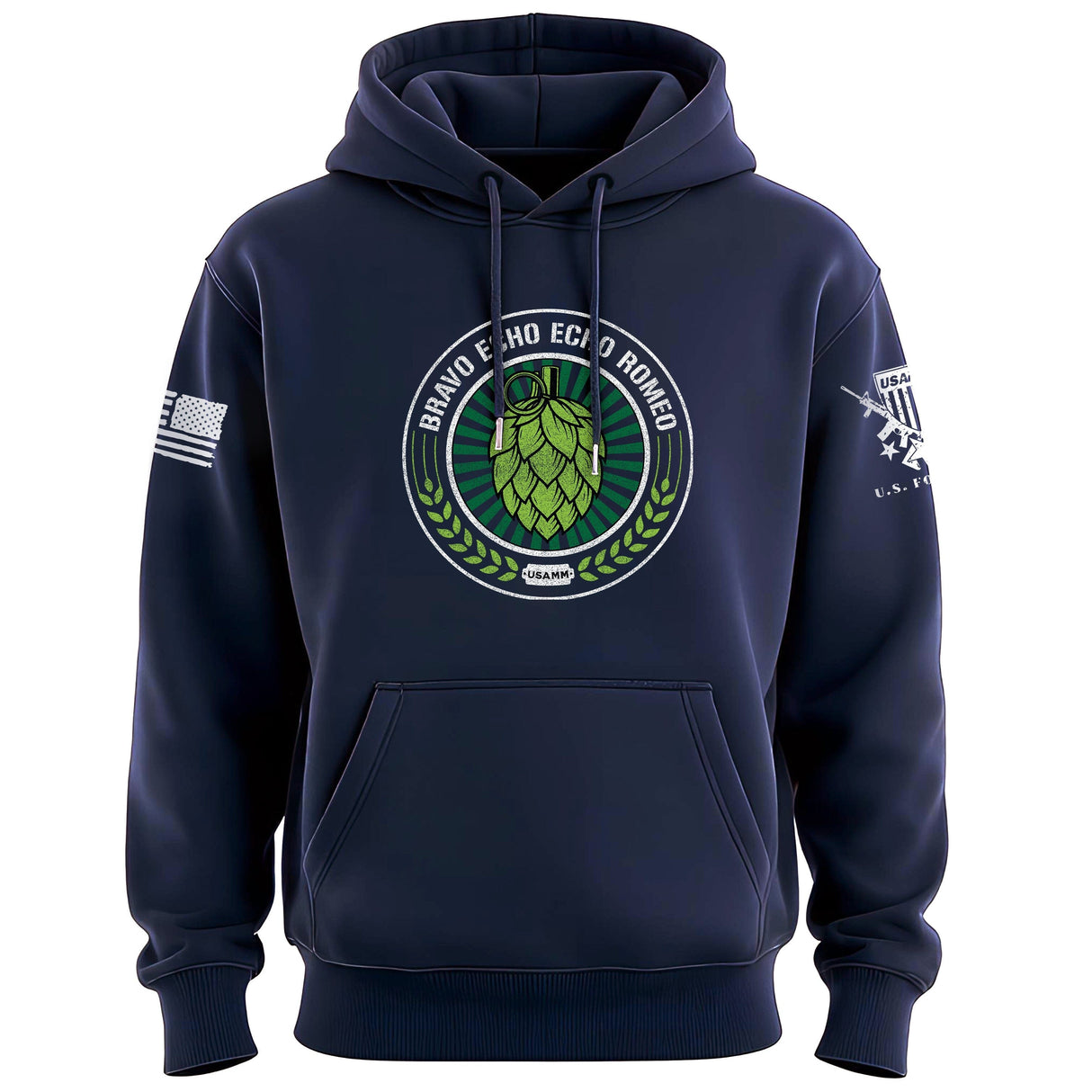Bravo Echo Echo Romeo Grenade Hoodie Hoodies 