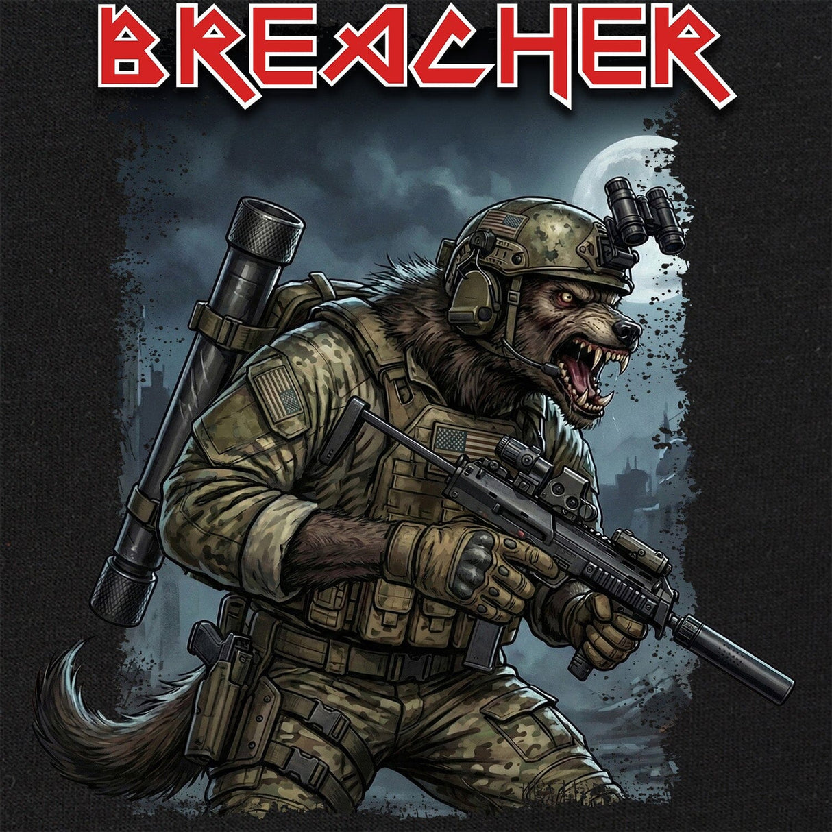 Werewolf Breacher T-Shirt Shirts 