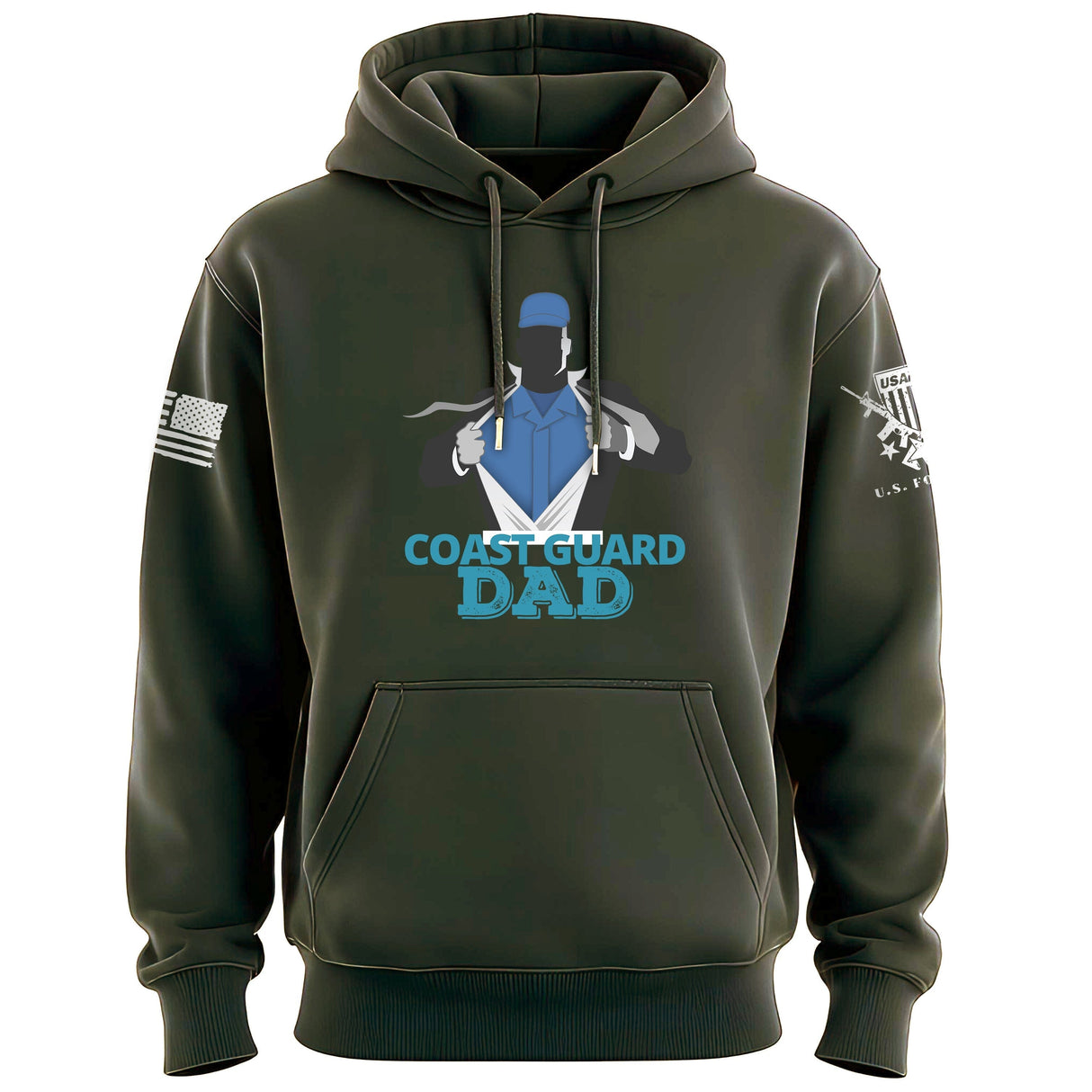Coast Guard Dad Hoodie Hoodies 