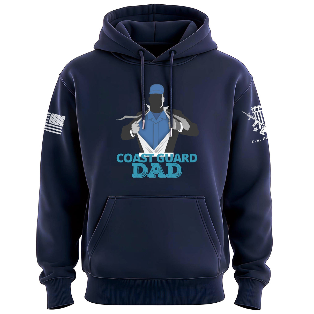 Coast Guard Dad Hoodie Hoodies 