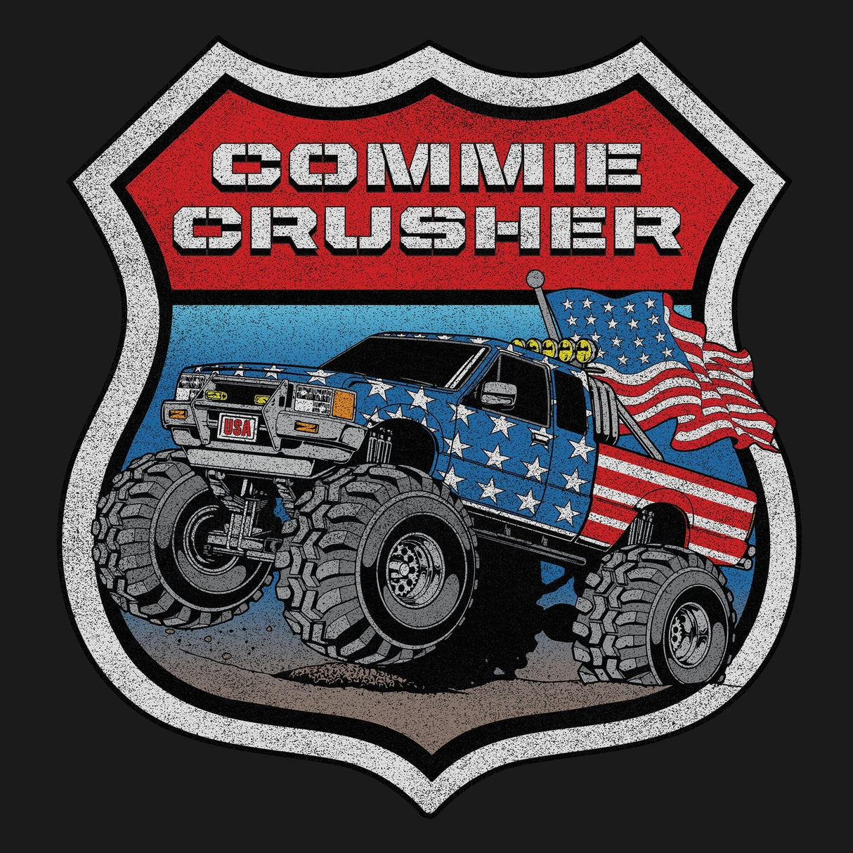 Commie Crusher Monster Truck Hoodie Hoodies 