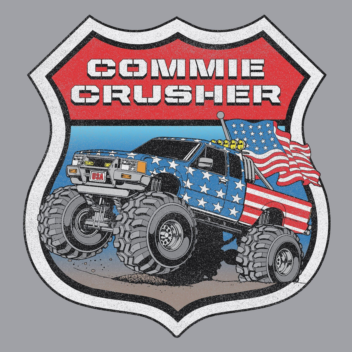 Commie Crusher Monster Truck Hoodie Hoodies 